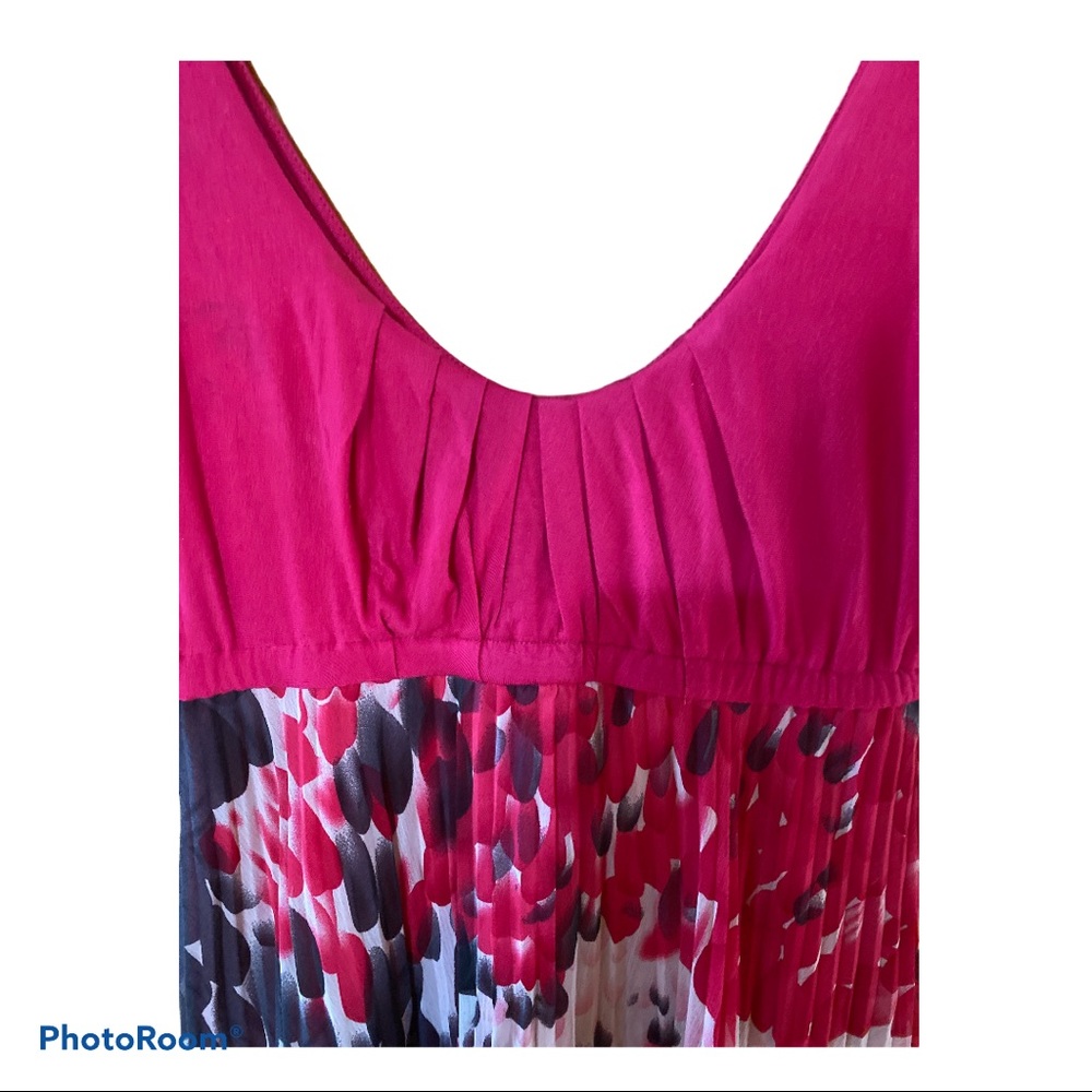 Pink Medium Pleated Skirt Sun Dress Women’s Size Medium - Picture 4 of 5